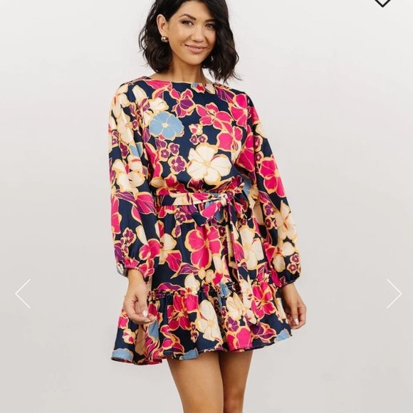 Baltic Born Dresses & Skirts - Tally Mini Dress-Indigo blue